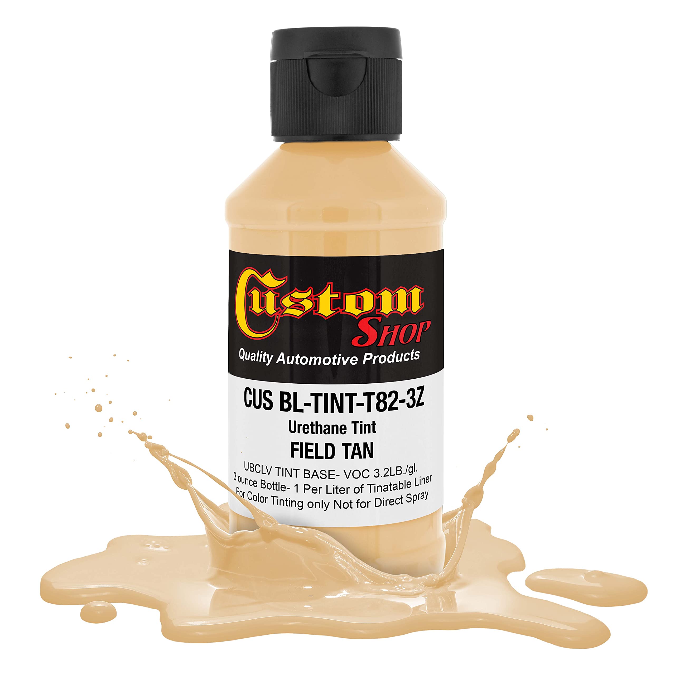 Custom Coat Camouflage Series 3 Ounce (Field Tan Federal Standard Color #30480) Urethane Tint Concentrate For Tinting Truck Bed